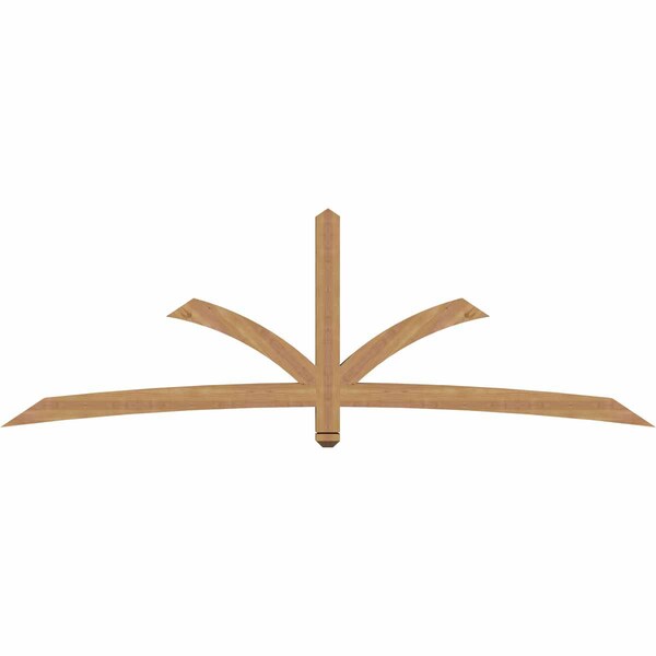 Ekena Millwork Davenport Timber Gable Bracket, Western Red Cedar, 96"W x 32"H x 3 1/2"D x 3 1/2"F, 8/12 Pitch GBW096X32X0404DAV00SWR - main